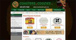 Desktop Screenshot of coastersandcoozies.com